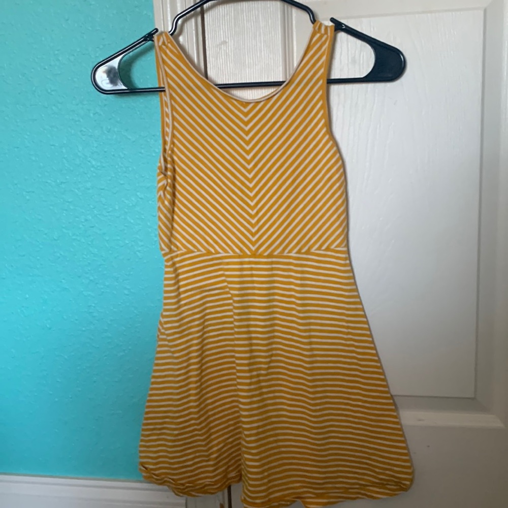 Old Navy dress - size M kids - color yellow and white